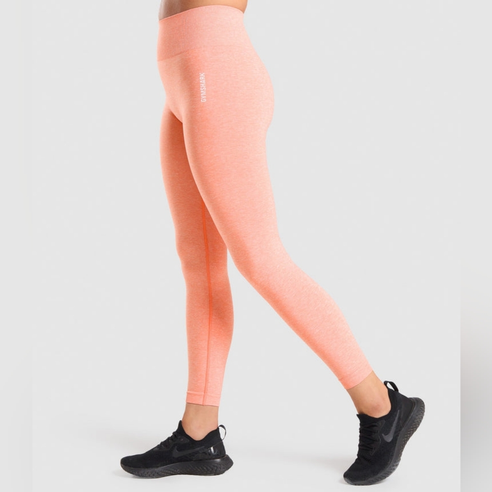 ⬇️🎇Gymshark Adapt Marl Seamless Leggings in Orange